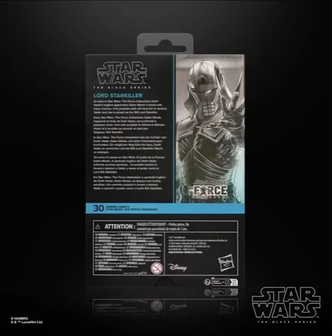 Star Wars The Black Series Gaming Greats Lord Starkiller Deluxe 6-Inch Action Figure Back box