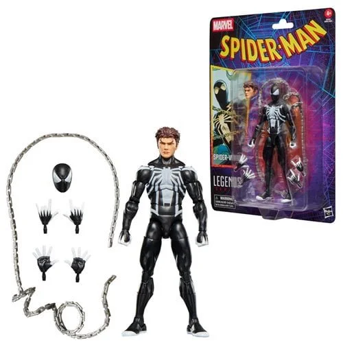 Spider-Man Marvel Legends Retro Cardback 6-Inch Action Figures 2026 Wave 1 Case of 6 Spider-Venom card accerssories
