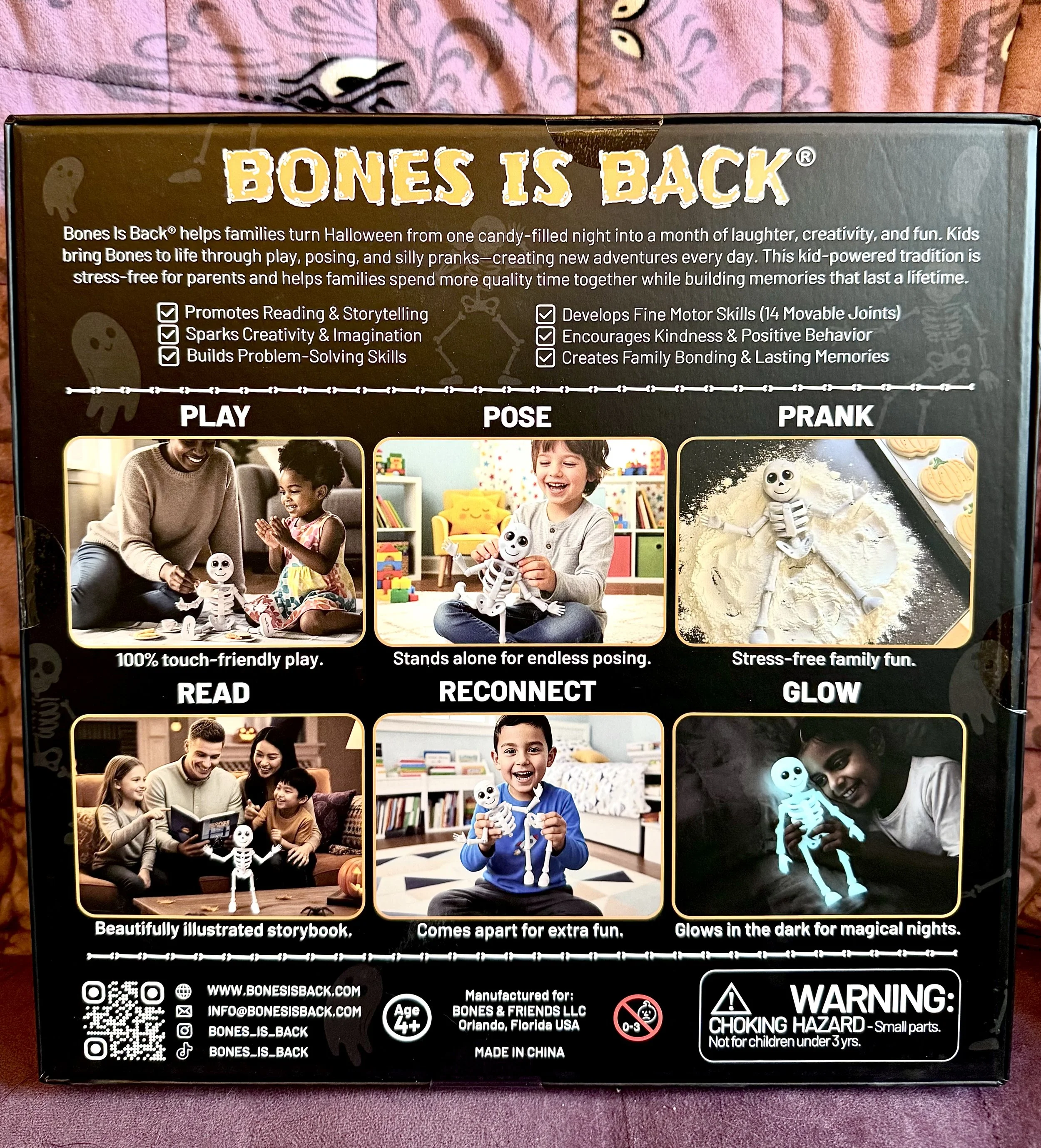 Bones Is Back back of box