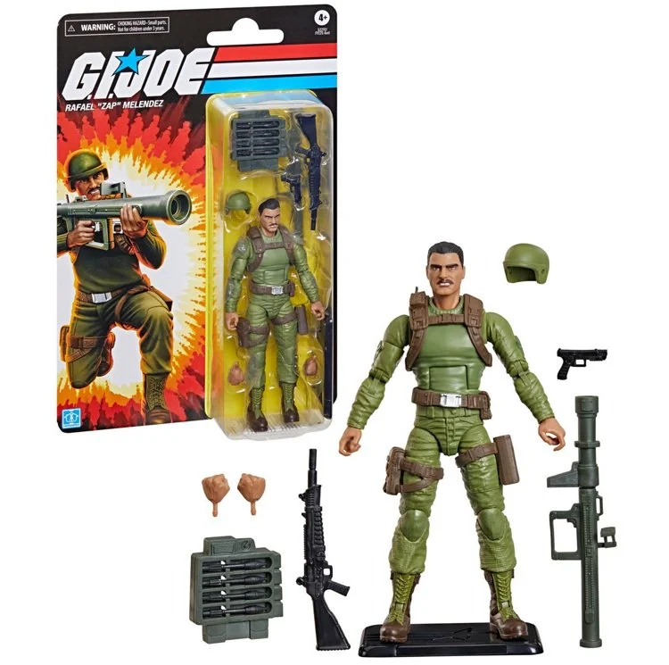 G.I. Joe Classified Series Retro Cardback Rafael Zap Melendez 6-Inch Action Figure Front of card