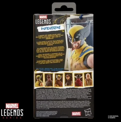 Deadpool & Wolverine Marvel Legends Wolverine 6-Inch Action Figure Back of box