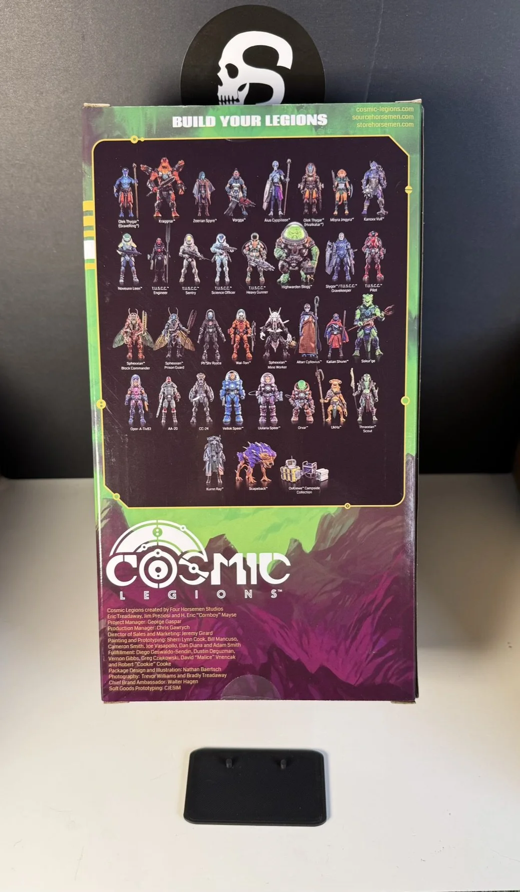Cosmic Legions KURNN RAY back of box