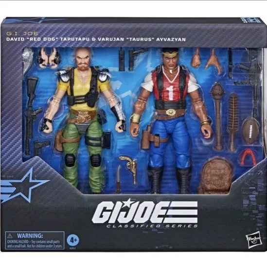 G.I. Joe Classified Series David Red Dog Taputapu & Varujan Taurus Ayvazyan 6-Inch Action Figures In box