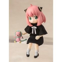 Spy x Family ANYA FORGER Casual Attire Dress Ver. S.H.Figuarts Sitting with Mr. Chimera half mouth