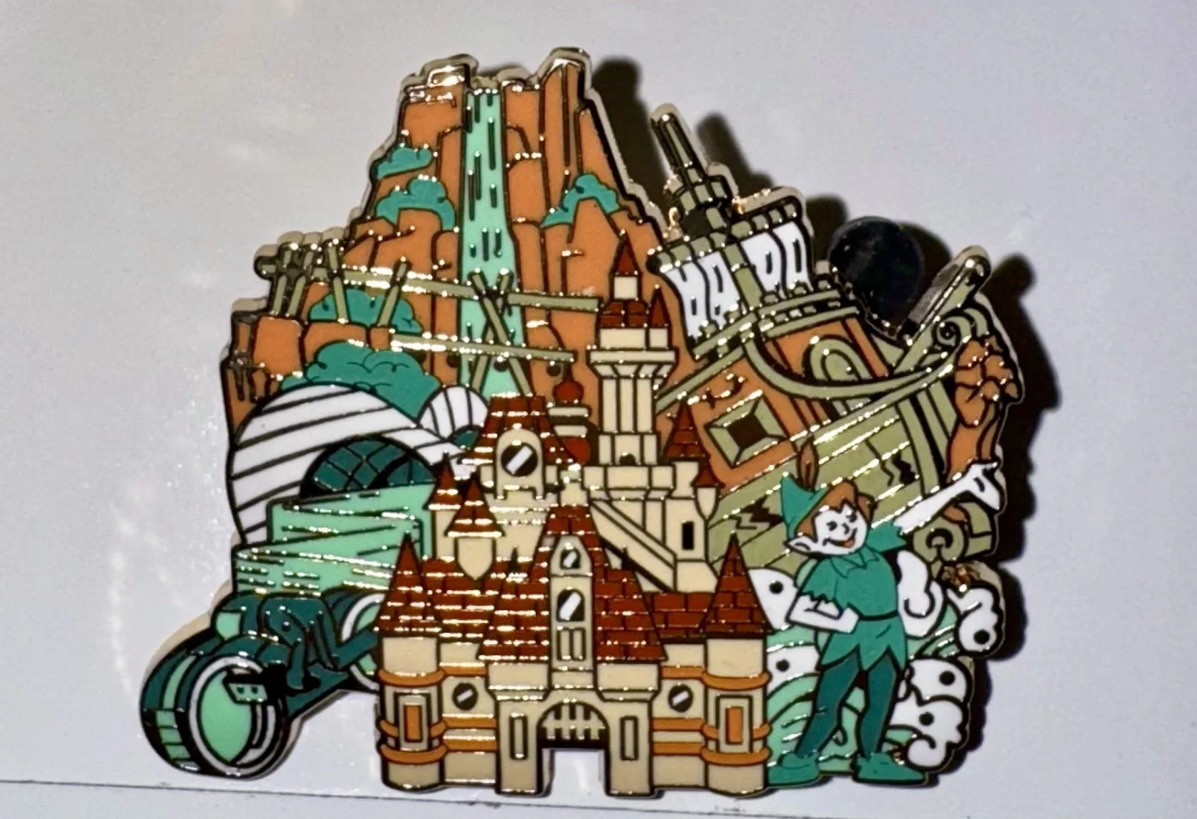 Disney D23 Shanghai Pin Peter Pan Castle Tron