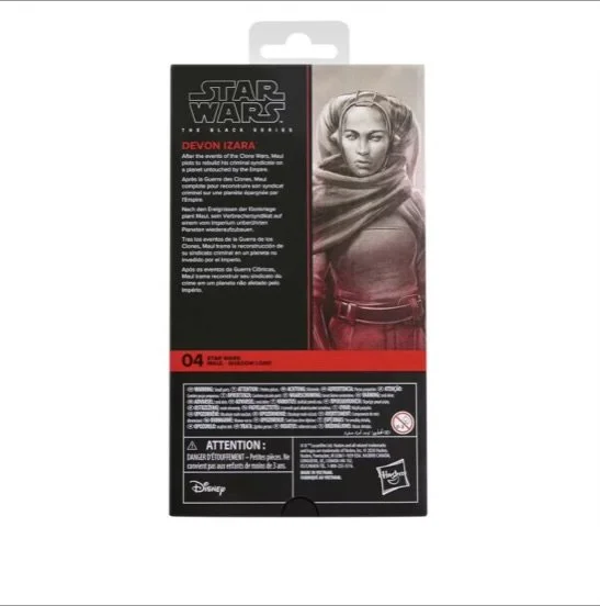 Star Wars: The Black Series Devon Izara 6-Inch Action Figure back of box