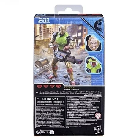 G.I. Joe Classified Series #201 Cobra Overkill 6-Inch Action Figure Back of box