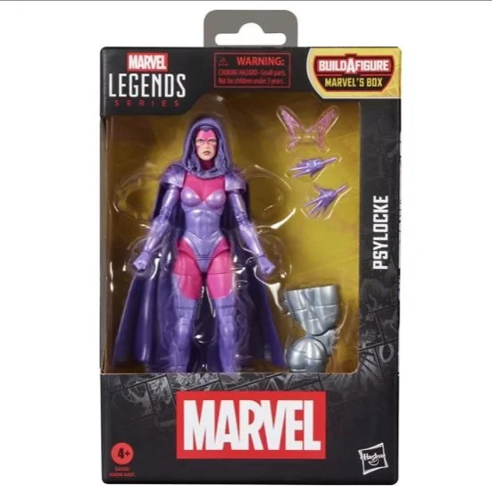 Marvel Legends Series Psylocke 6-Inch Action Figure BAF Front of box