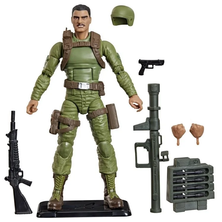 G.I. Joe Classified Series Retro Cardback Rafael Zap Melendez 6-Inch Action Figure Accessories