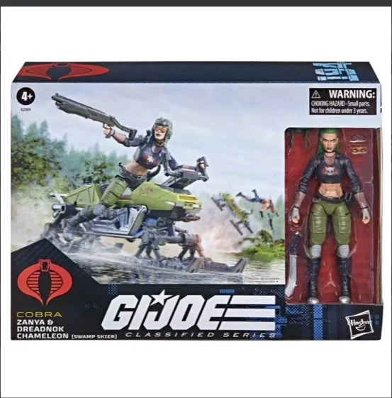 G.I. Joe - Classified Series - #194, Zanya and Dreadnok Chameleon (Swamp Skier) Vehicle in box