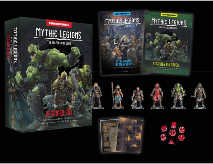 Mythic Legions: The Roleplaying Game Beginner Box PRE-ORDER NOV 2026 $49.99