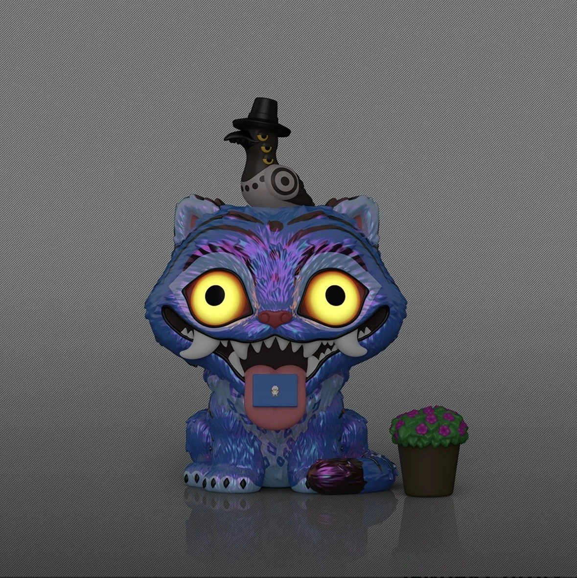 KPop Demon Hunters Derpy Tiger with Sussie Crow Funko Pop Glow in the Dark