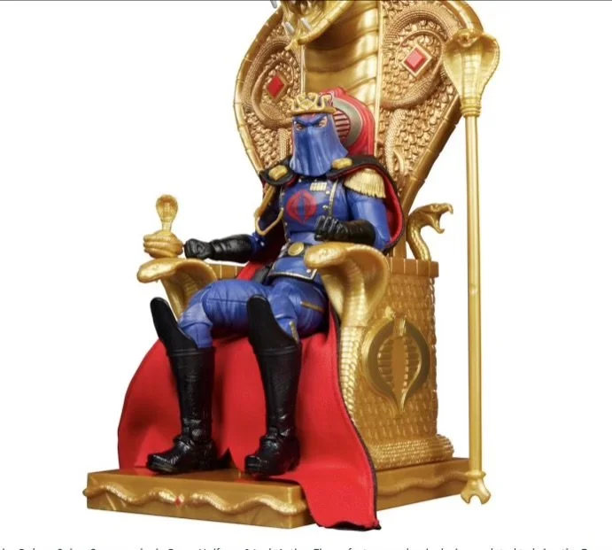 G.I. Joe Classified Series Deluxe Cobra Commander in Dress Uniform 6-Inch Action Figure In chair
