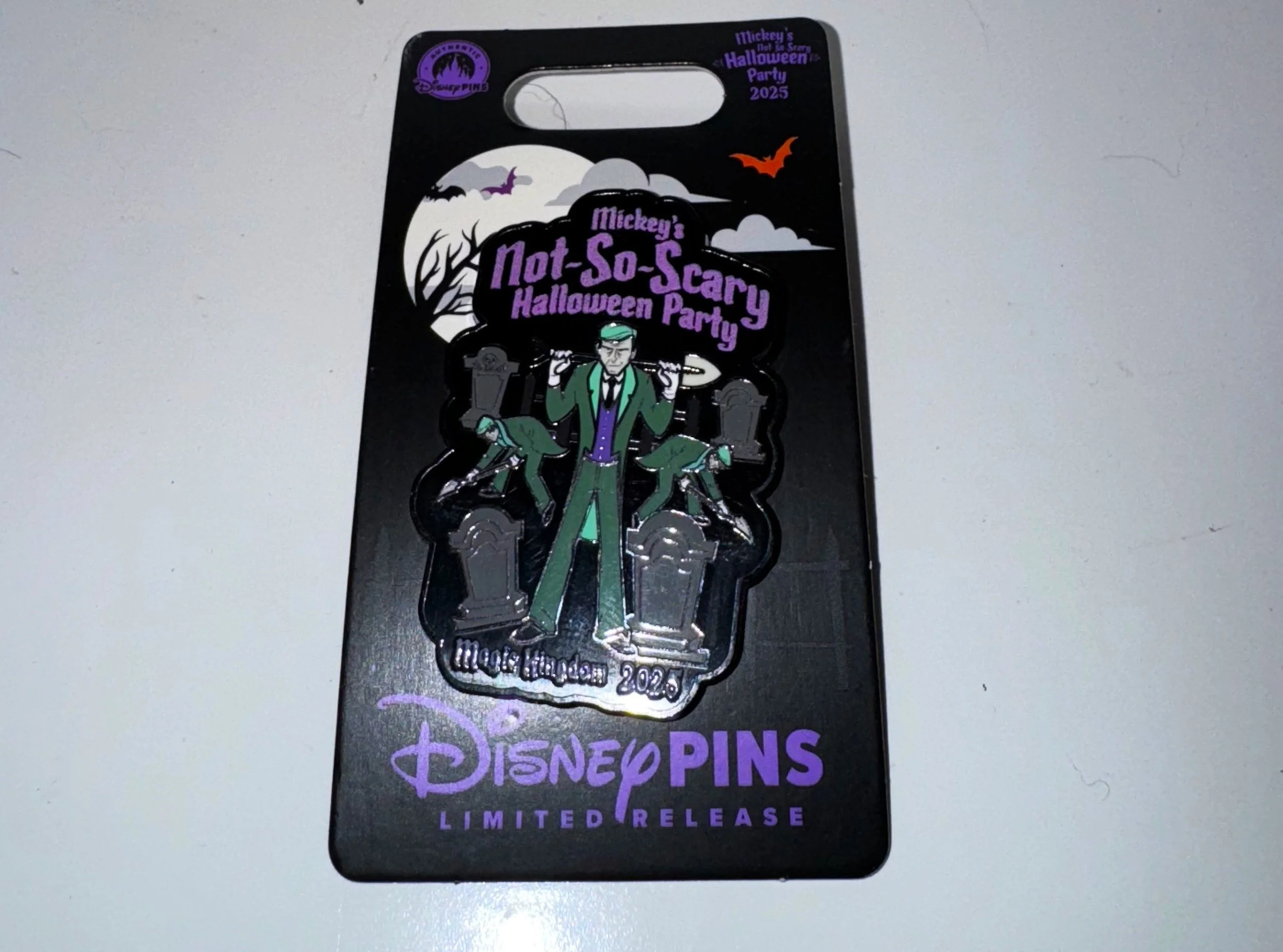 grave digger haunted mansion pin 2025 front