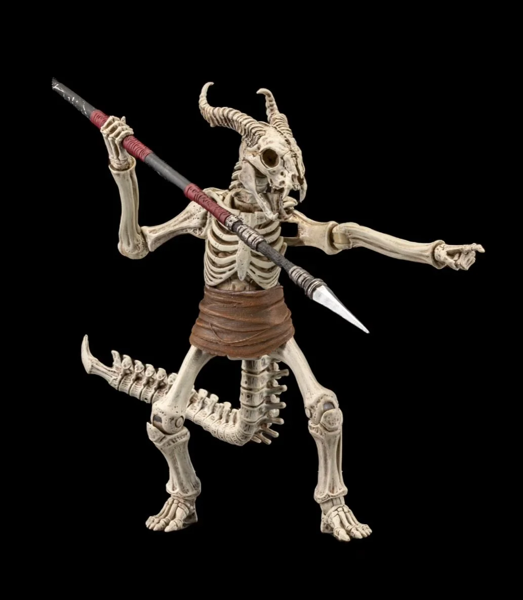 Mythic Legions: Reinforcements 3 Skeleton Soldiers Add-On Set  Horned demon skull