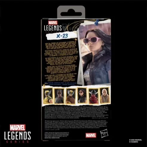 Deadpool & Wolverine Marvel Legends X-23 6-Inch Action Figure Back of box