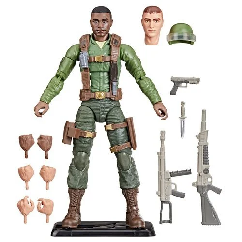 G.I. Joe Classified Series Retro Cardback G.I. Joe Trooper 6-Inch Action Figure All accessories