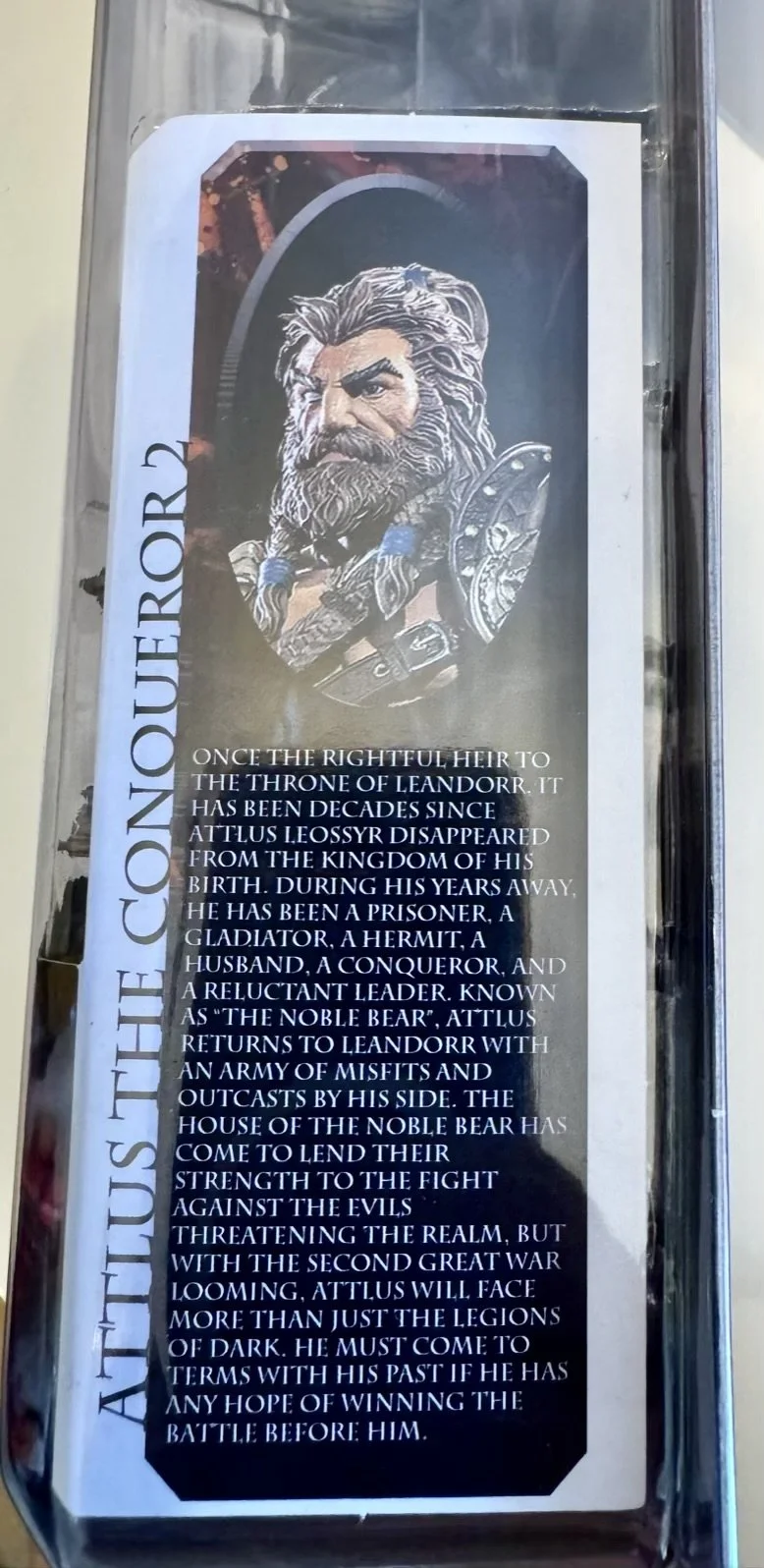 Mythic Legions Rising Suns Attlus the Conqueror II Side