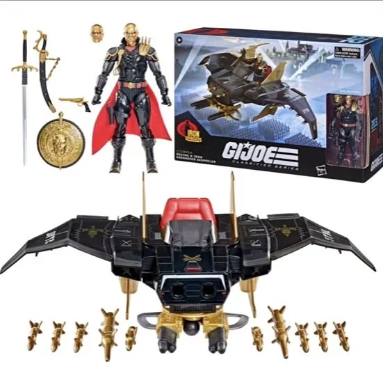 G.I. Joe Classified Series Destro & Iron Grenadier Despoiler 6-Inch Action Figure and Vehicle Set Box and accessories