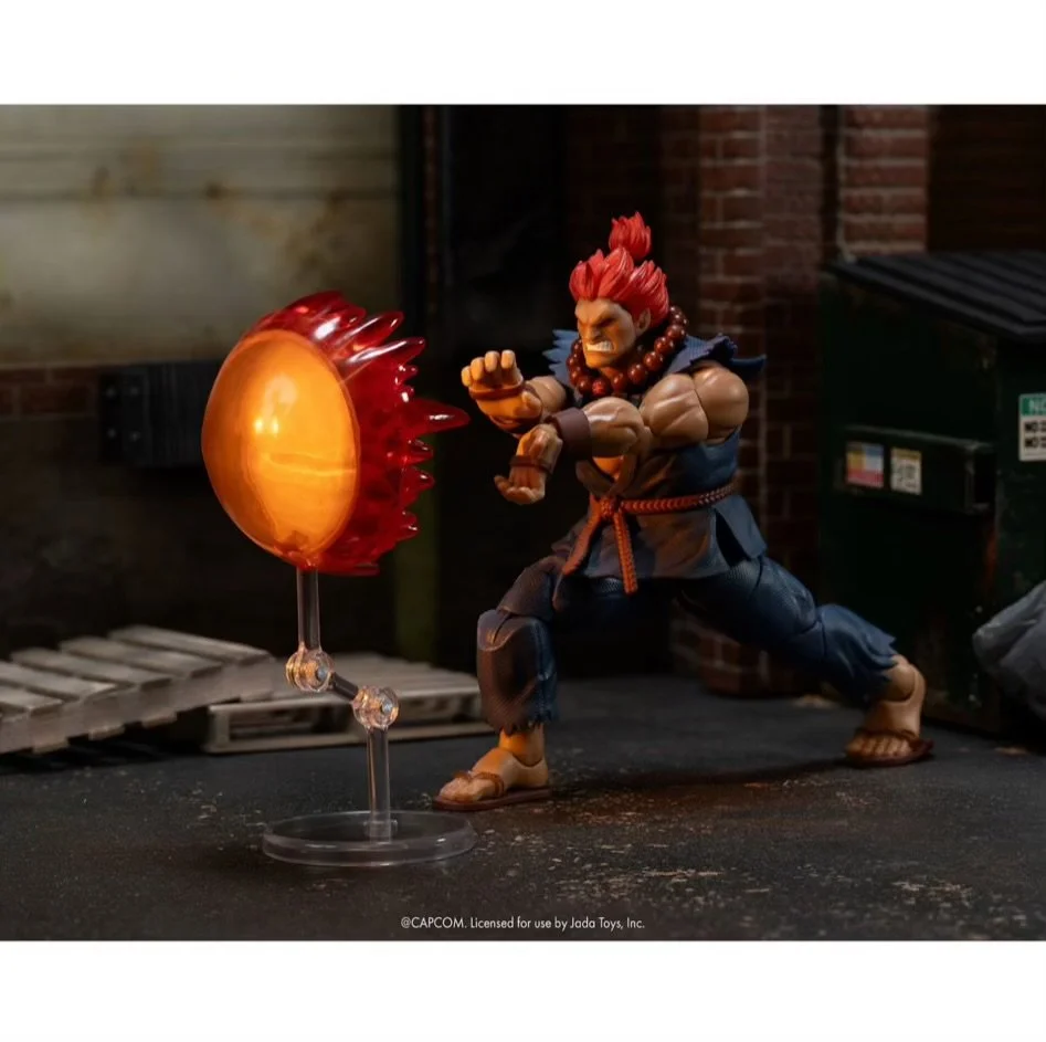 Ultra Street Fighter II Akuma 6-Inch Scale Action Figure Fireball Hadoken