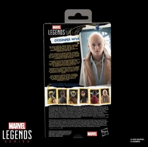 Deadpool & Wolverine Marvel Legends Cassandra Nova 6-Inch Action Figure Back of box
