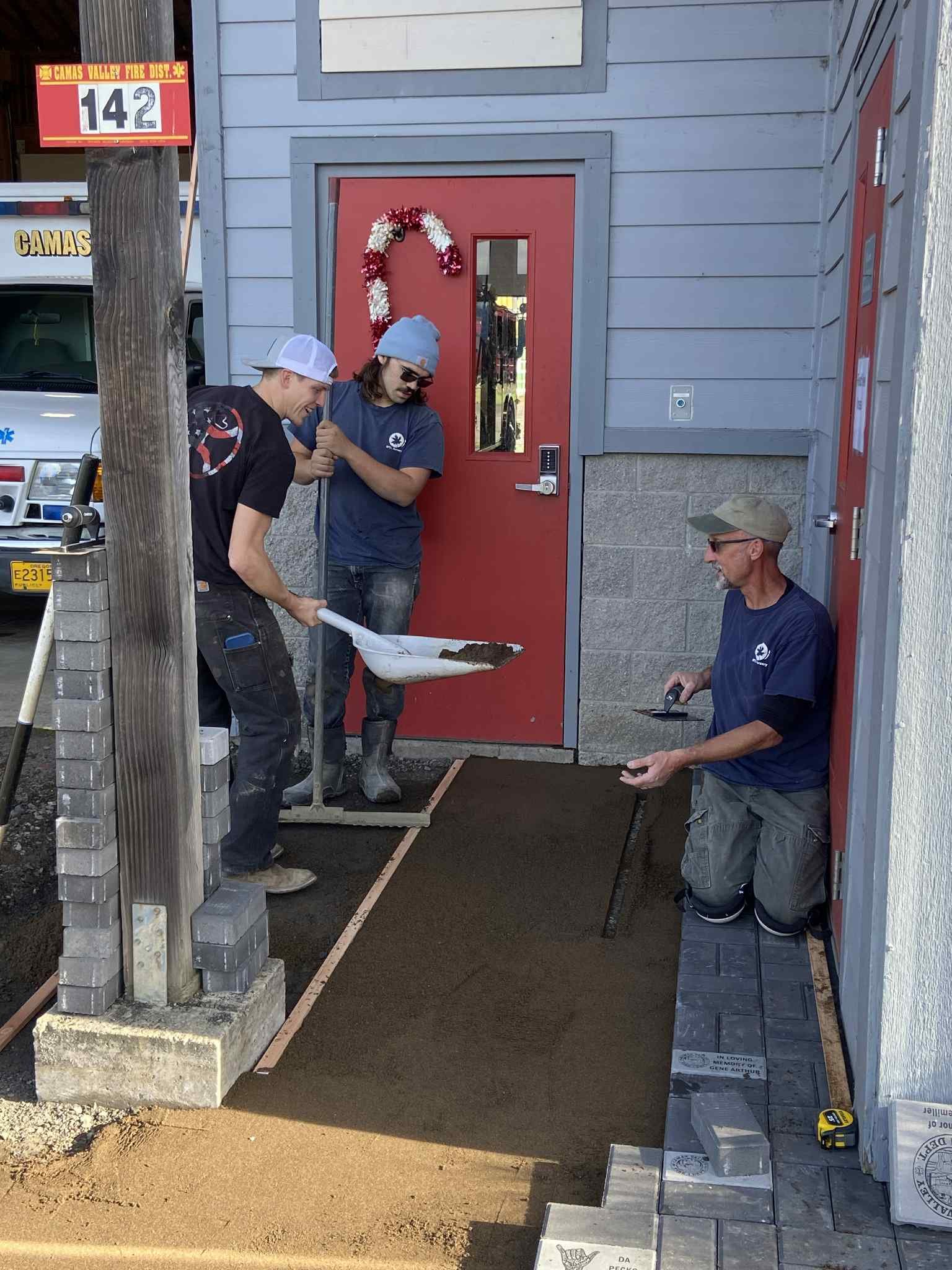 Camas Valley Fire Department Paver Pathway