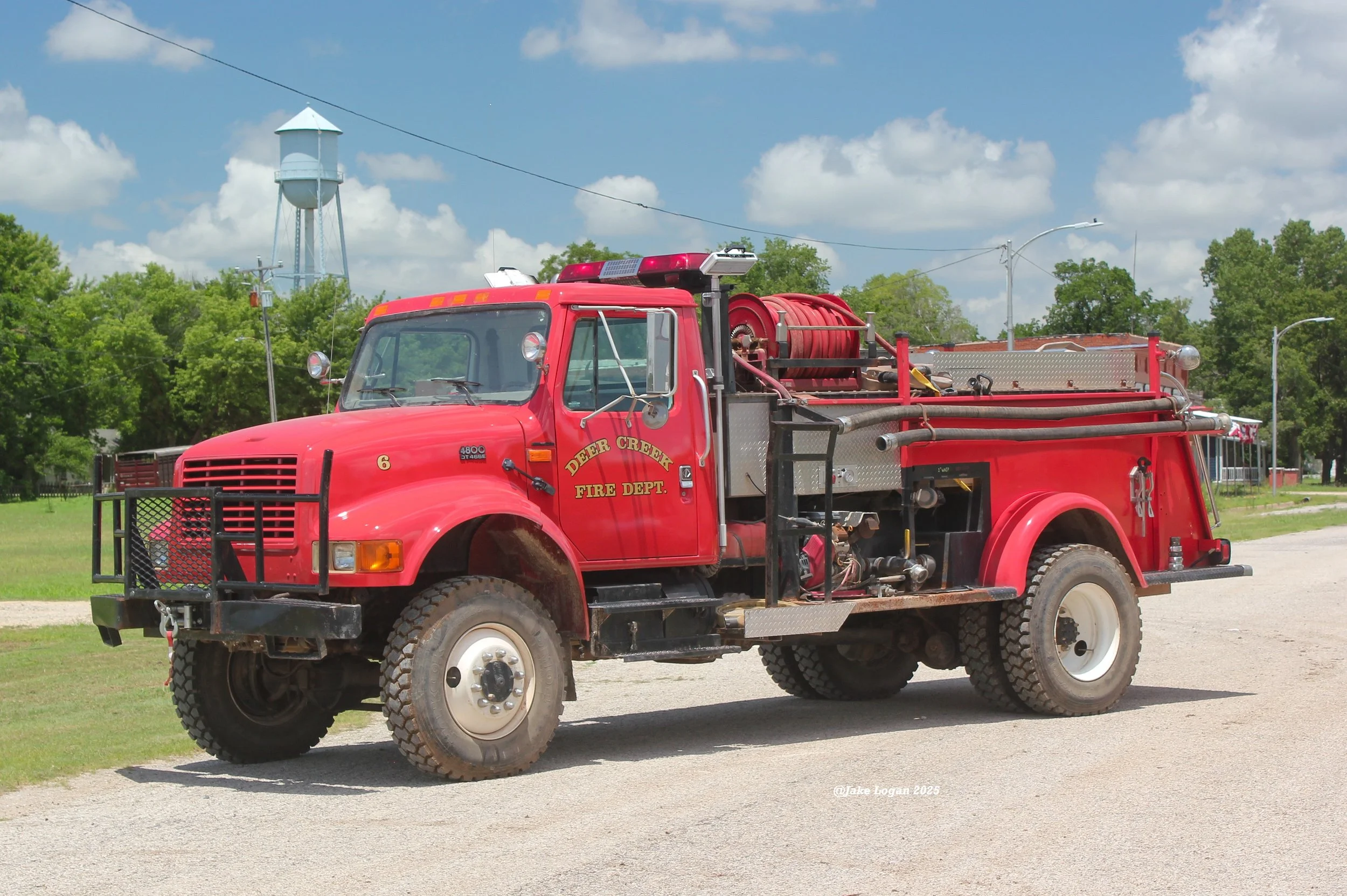 Brush 56 - 1999 International/1951 Boardman, F-1067 - 200 Hale/1000 Tank - Diesel/Auto
 
 
While the chassis of Brush 56 is a 1999, the body is a 1951 built by Boardman from the original 1945 Deer Creek fire truck. That body has been customized and r