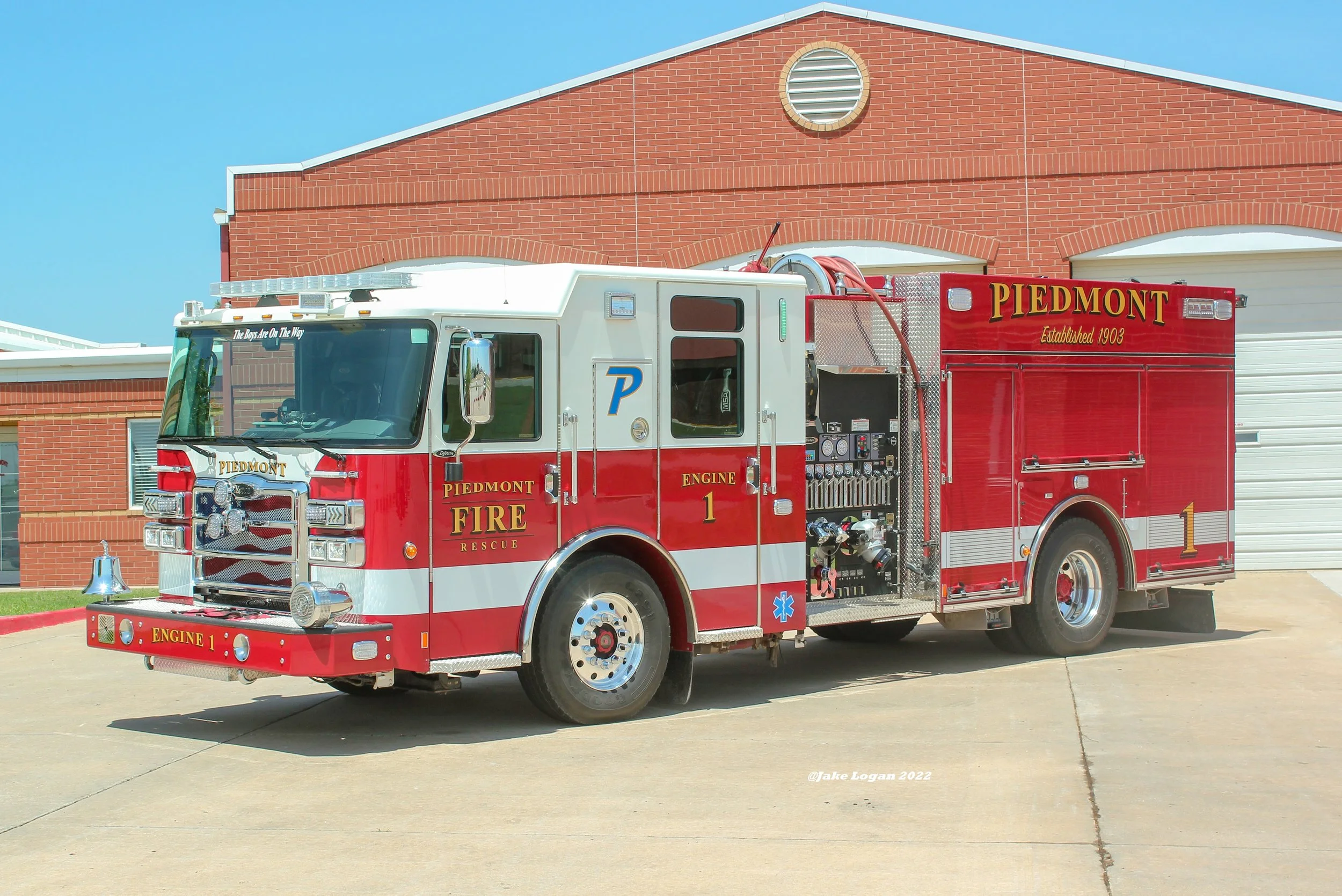 Engine 1 - 2021 Pierce Enforcer, Job #35268 - 1500 Waterous/1000 Tank - Diesel/Auto
 
 
Engine 1 and Engine 3 rotate monthly for first out status. These trucks are first out for most calls at the department.