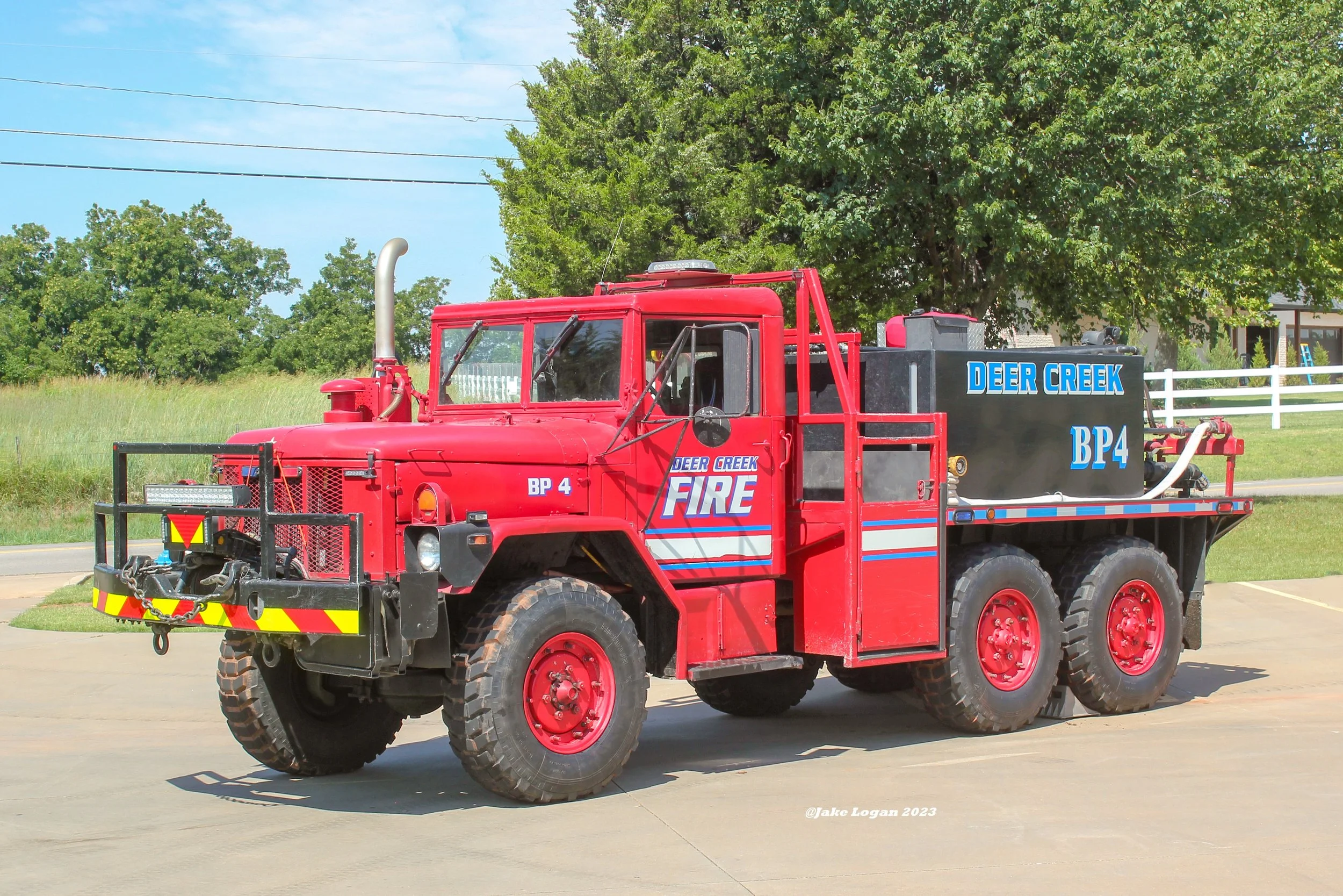 Brush Pumper 4 - 1972 AM General/2009 DCFPD - 125/800 - Diesel/Auto
 
 
Received by the department in 2009, Brush Pumper 4 has become a staple at the DCFPD. After a brush pumper suffered catastrophic damage at a fire in 2009, many if its parts were t