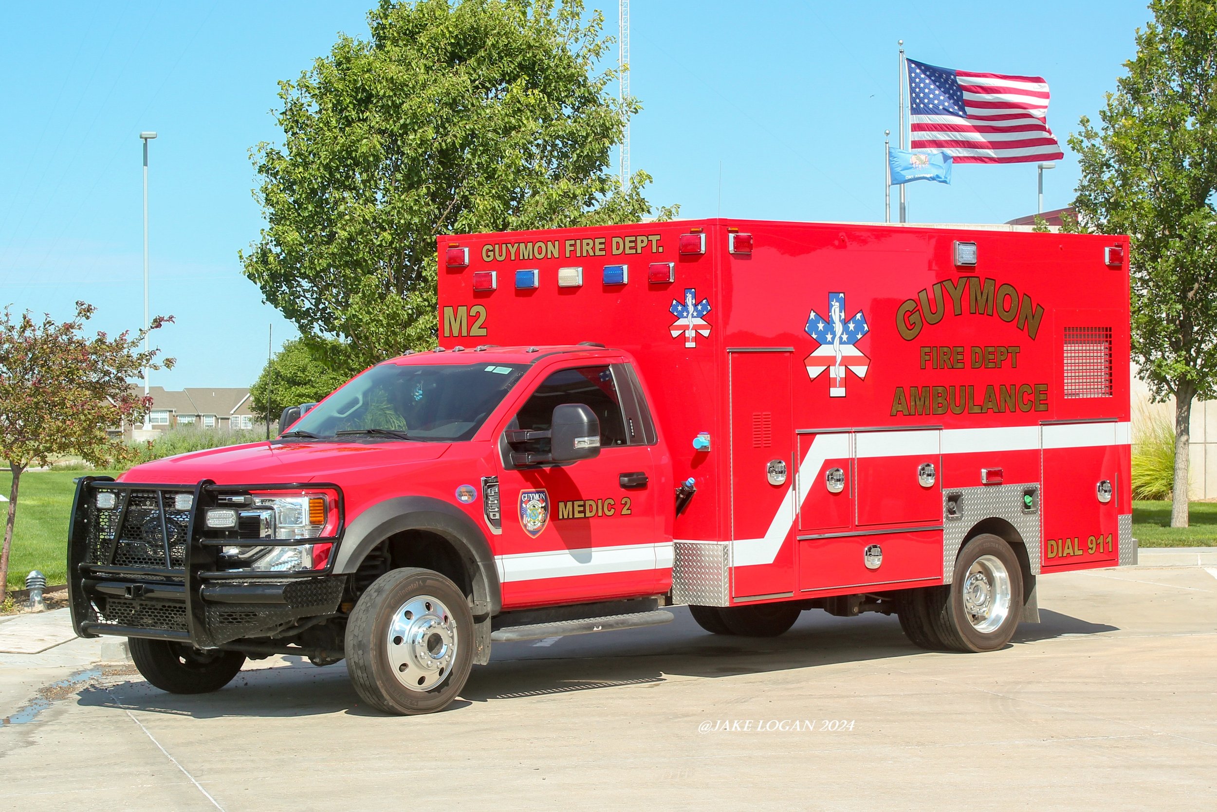 Medic 2 - 2022 Ford F550/2006 Frazer - Diesel/Auto
 
 
Medic 1 and Medic 2 were remounted from older GMC Topkick chassis and placed in service in early 2023.