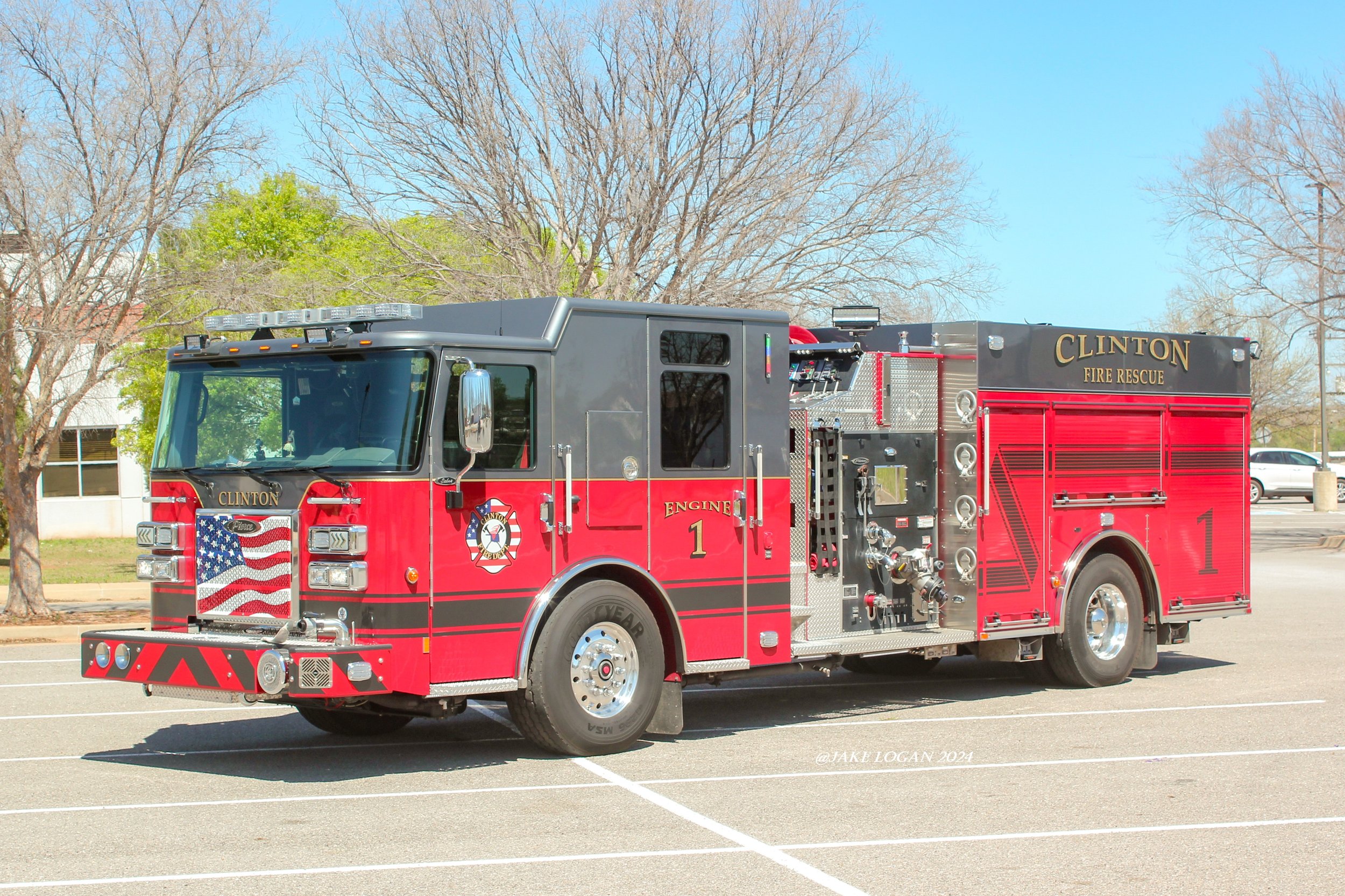 Engine 1 - 2020 Pierce Saber, Job #33742-1 - 1500 Waterous/1000 Tank - Diesel/Auto
 
 
Engine 1 is first out for all fire calls at the department.