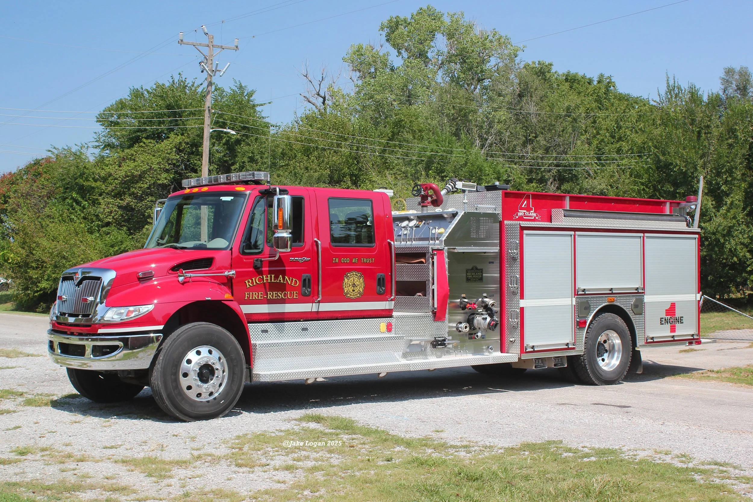 Engine 1 - 2011 International/Sutphen, HS-4954 - 1250 Hale/1000 Tank - Diesel/Auto
 
 
Engine 1 is first out for all structure fires and accidents. It is equipped with both firefighting and extrication equipment.