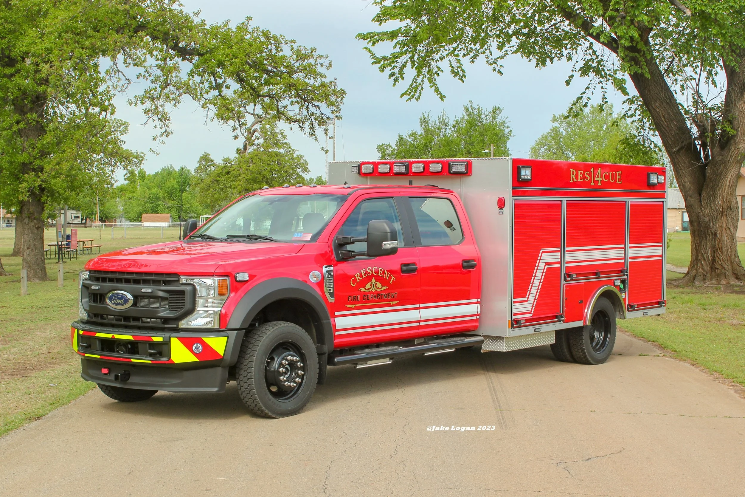 Rescue 14 - 2022 Ford F550/Pierce, Job #36555 TR-01 - 1250/275/25 - Diesel/Auto
 
 
Rescue 14 is first out for all EMS calls and accidents. It can also respond first due to fires if they sound small in size and it is also first due to most mutual aid