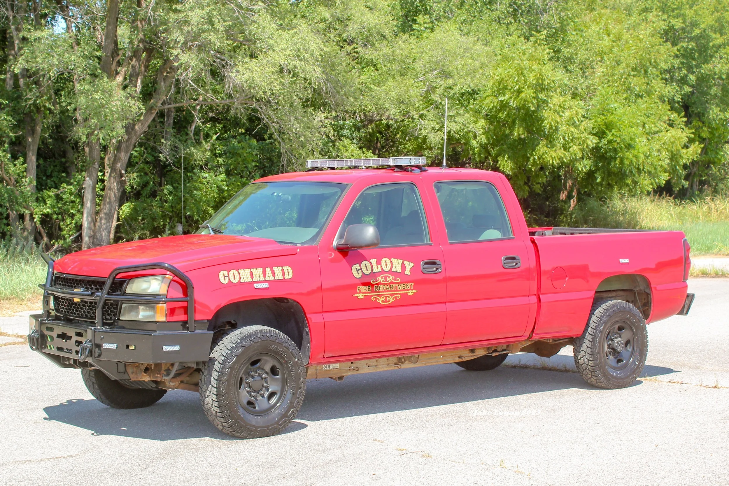 Command - 2006 Chevy 2500 - Diesel/Auto
  
 
The newest addition to the department, this pickup came from OK Forestry.