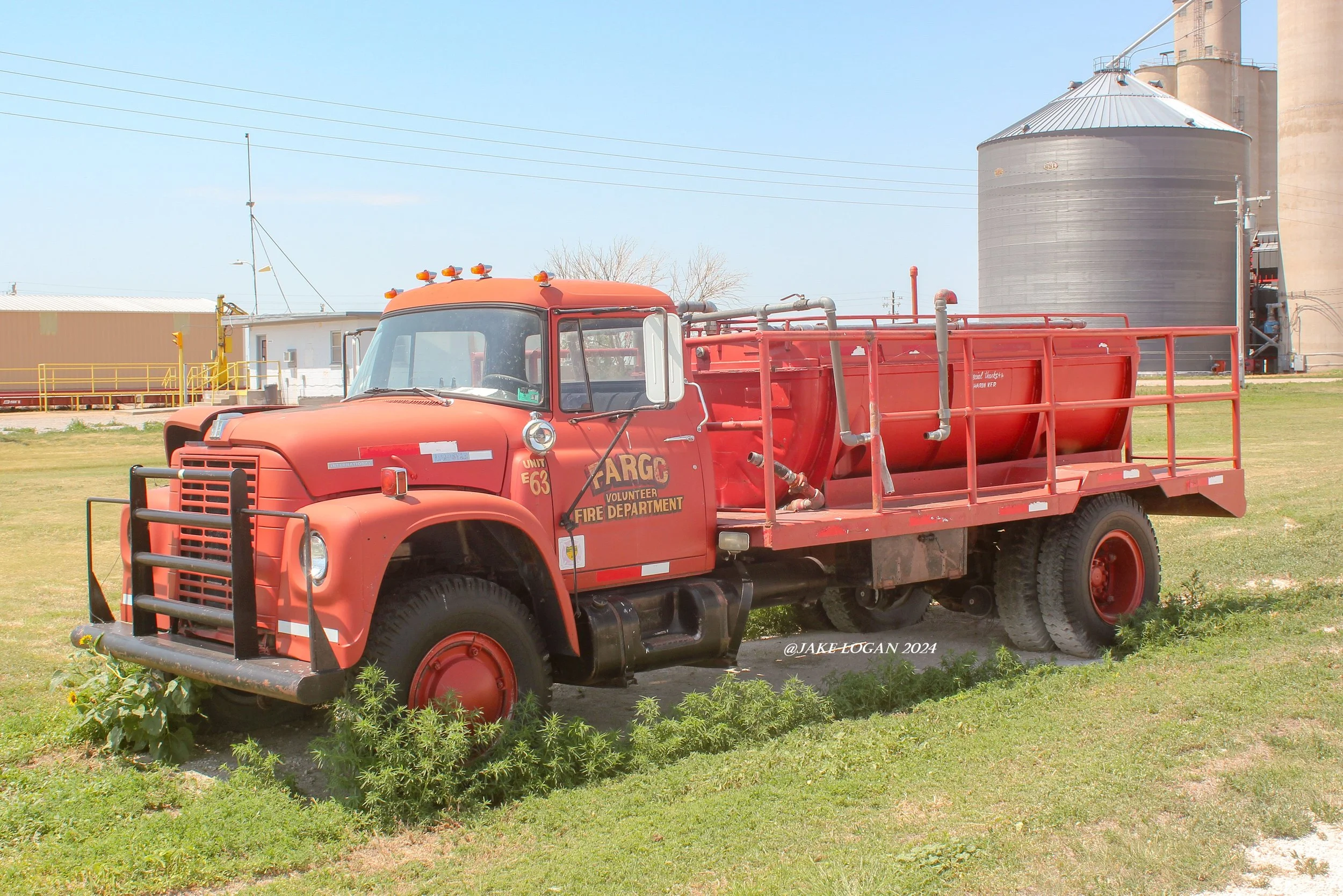 Original to Fargo, OK, the lettering was never swapped over when the HFD obtained it