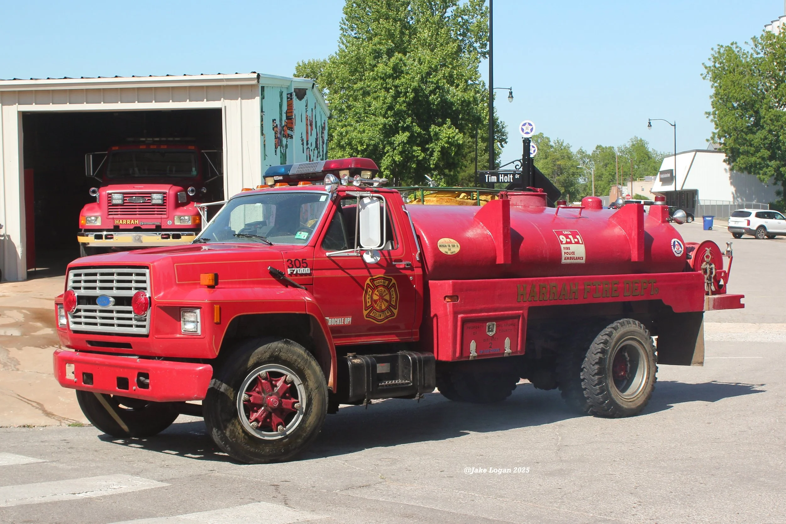 Tanker 305 - 1987 Ford F7000/Oklahoma County/HFD - 200 Hale/1500 Tank - Diesel/Auto
 
 
While Tanker 305 is technically first out tanker for Station 1, members say it has been at least 4 years since the unit responded to a call. A sweet ride neverthe