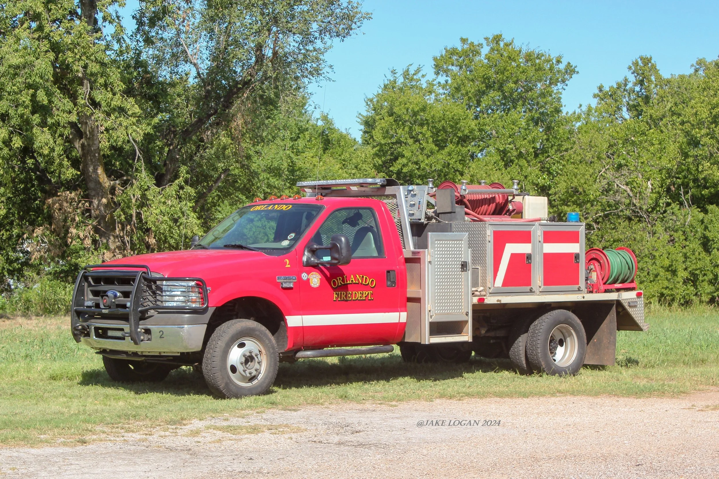 Orlando 2 - 2005 Ford F350/Chief - 150 CET/300 Tank - Gas/Auto
 
 
This truck was the first new truck purchased with the county sales tax that revolutionized many departments in the county. This truck was sold in early 2025 to Kildare, OK.