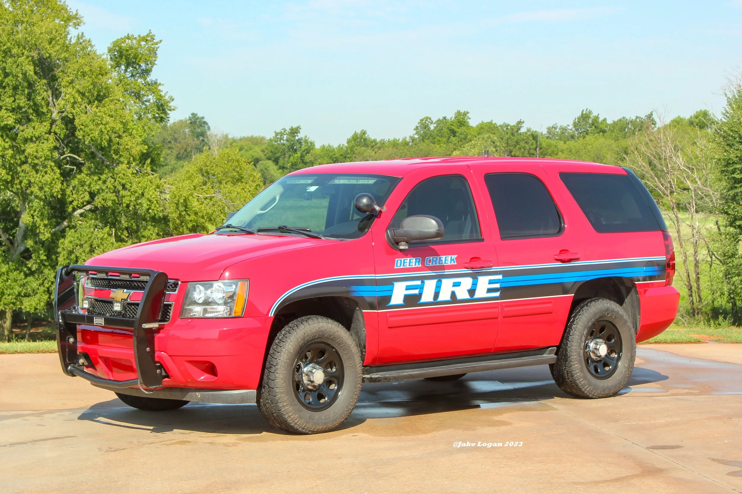 Command 1 - 2011 Chevy Tahoe - Gas/Auto
 
 
The ride for the one and only Deer Creek 100! That is both the chiefs badge number and a speed this Tahoe has probably seen many times!