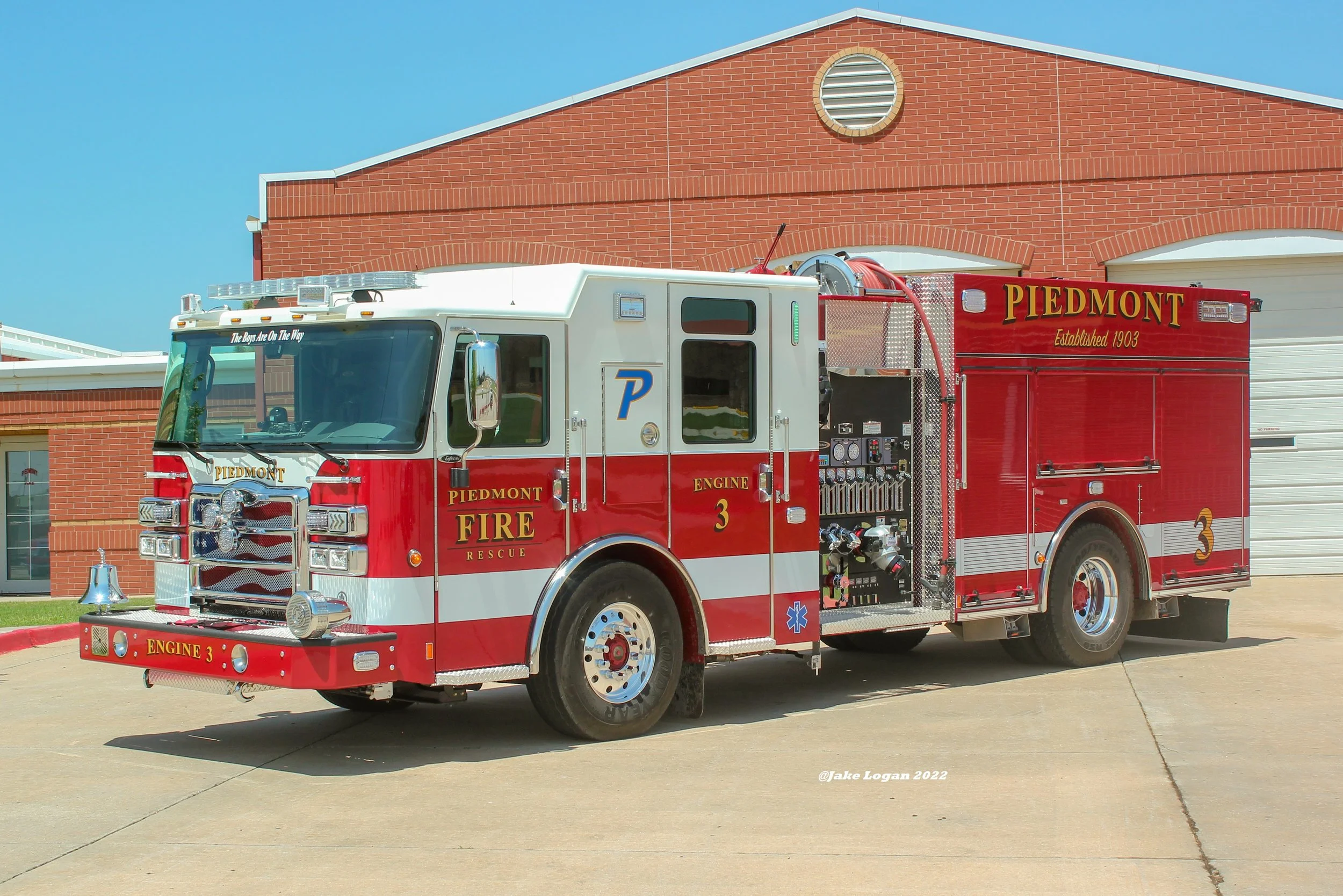 Engine 3 - 2021 Pierce Enforcer, Job #36748 - 1500 Waterous/1000 Tank - Diesel/Auto
 
 
Although very similar, Engine 1 and Engine 3 are a few months apart and have different job numbers.