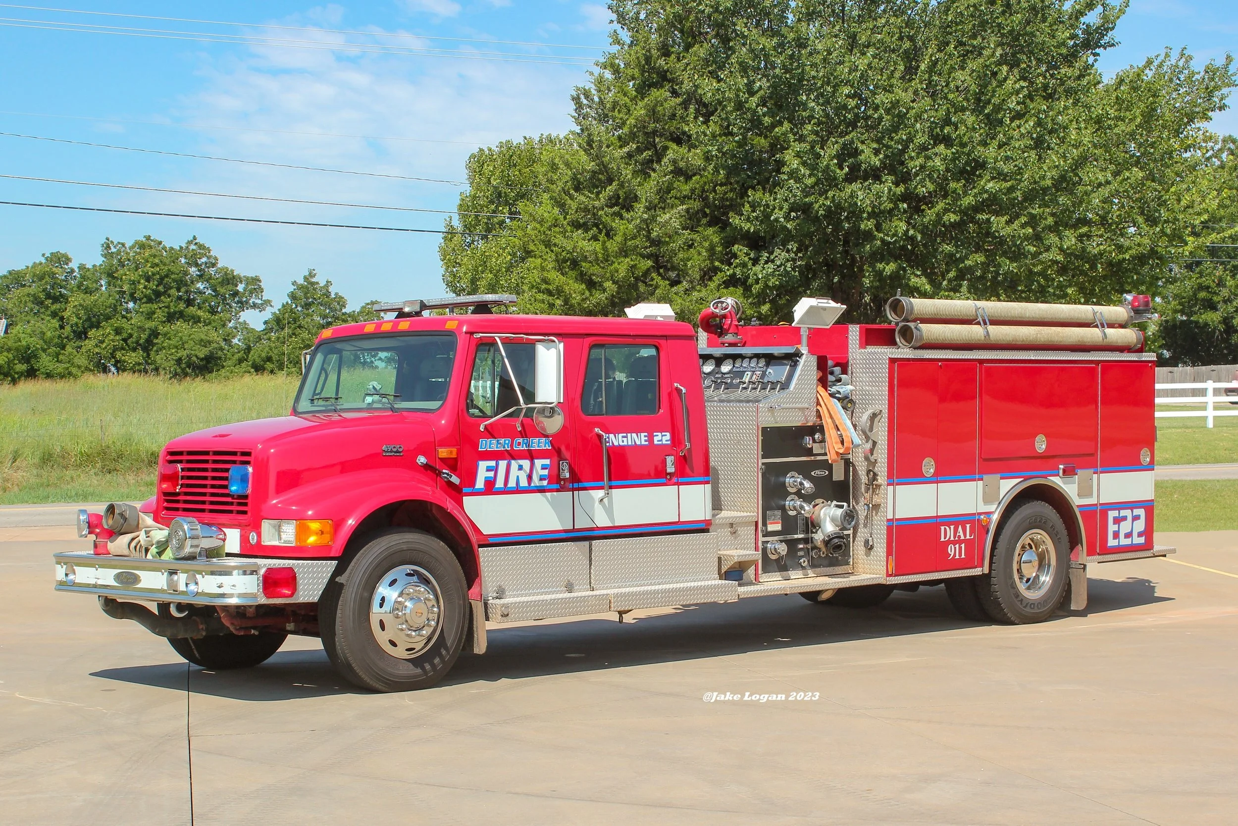 Engine 22 - 1999 International/Pierce, Job #ED574 - 1250/1000 - Diesel/Auto
 
 
Serving as both Engine 1 & Engine 2 in the past, this truck now acts as the departments reserve engine. Even though it may not have A/C, it is still a solid piece of equi