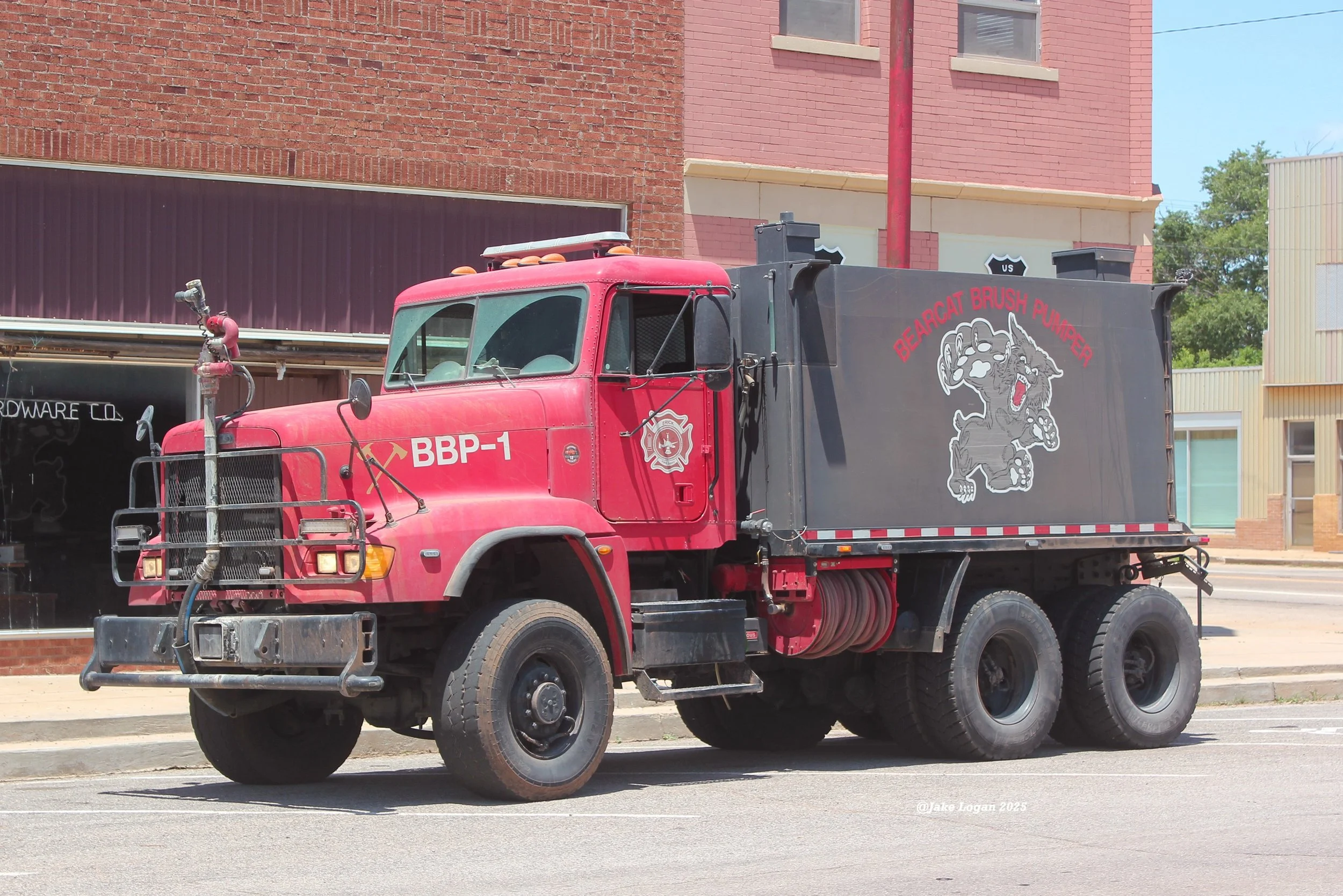 Bearcat Brush Pumper 1 - 2008 Freightliner/2012 EFD - 150 CET/3000 Tank - Diesel/Auto
 
 
Named after the school mascot, Bearcat Brush Pumper 1 is first out for most fires at the department, along with Brush 56. It can also be used as a tanker if nee