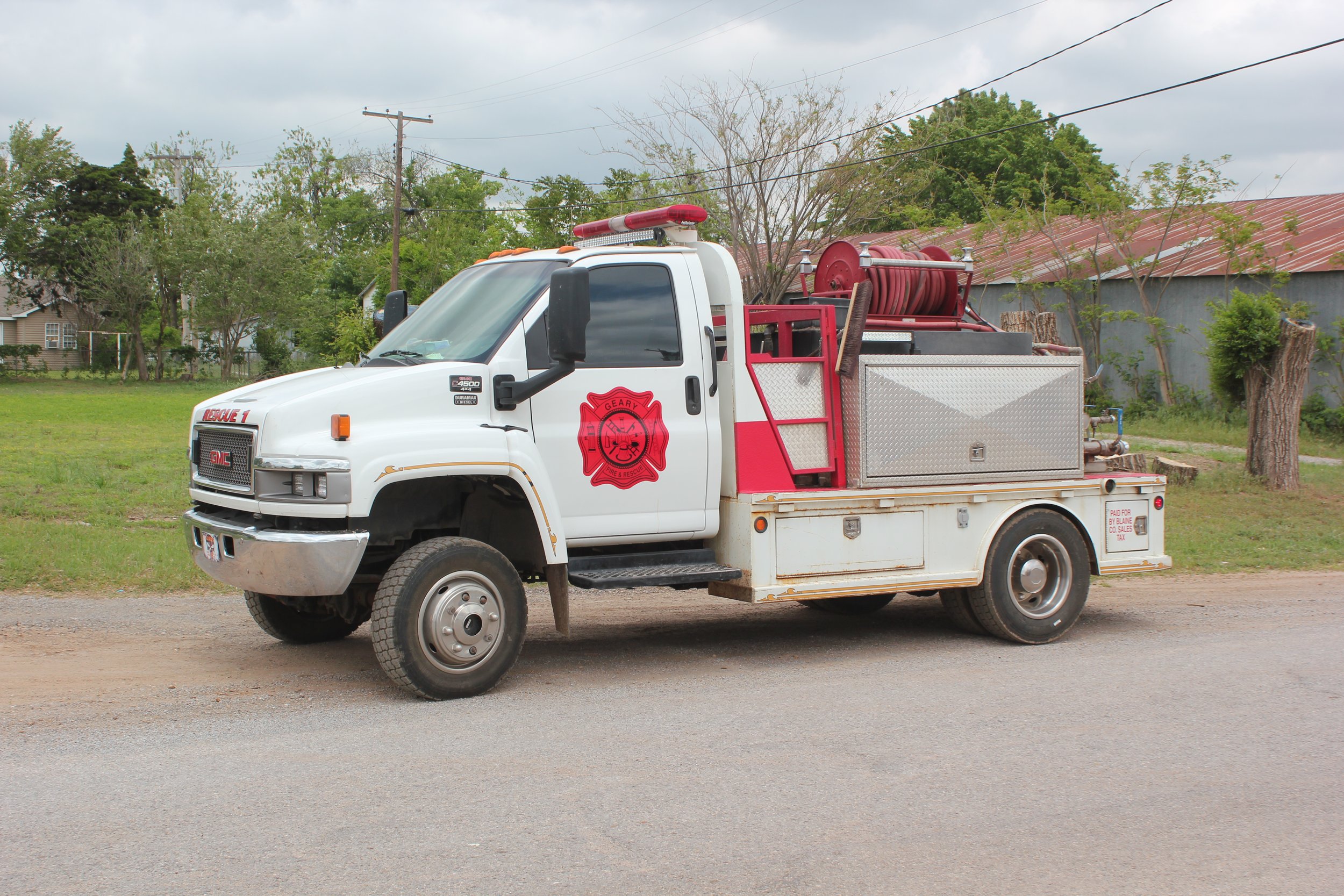 Rescue 1 - 2004 GMC C4500 4x4/HFD - 200 Hale/500 Tank - Diesel/Auto - ex-Hydro, OK