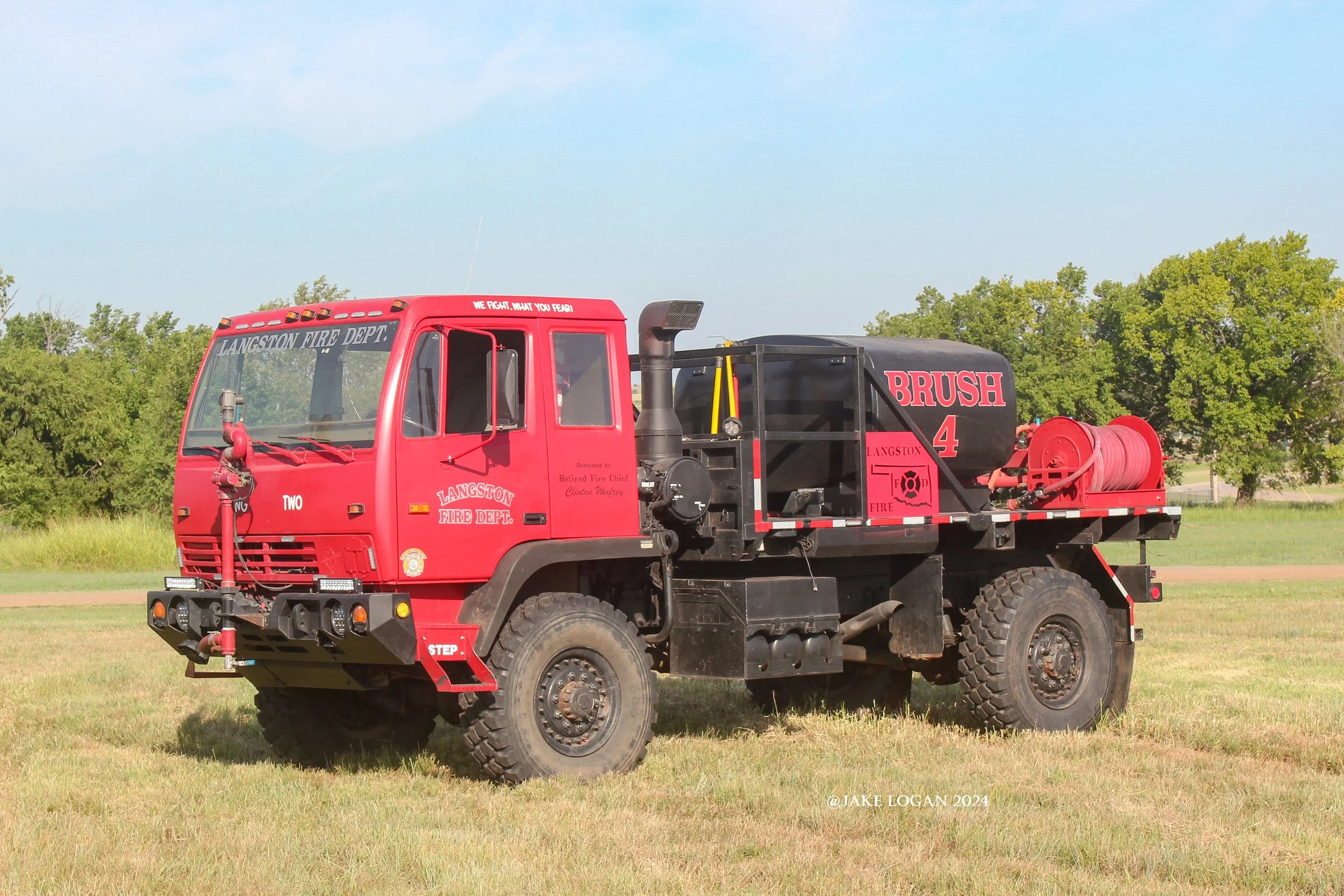 Brush 4 - 1998 Stewart-Stevenson/2022 LFD - 200 Hale/600 Tank - Diesel/Auto
 
 
Brush 4 was built by department members in 2022.