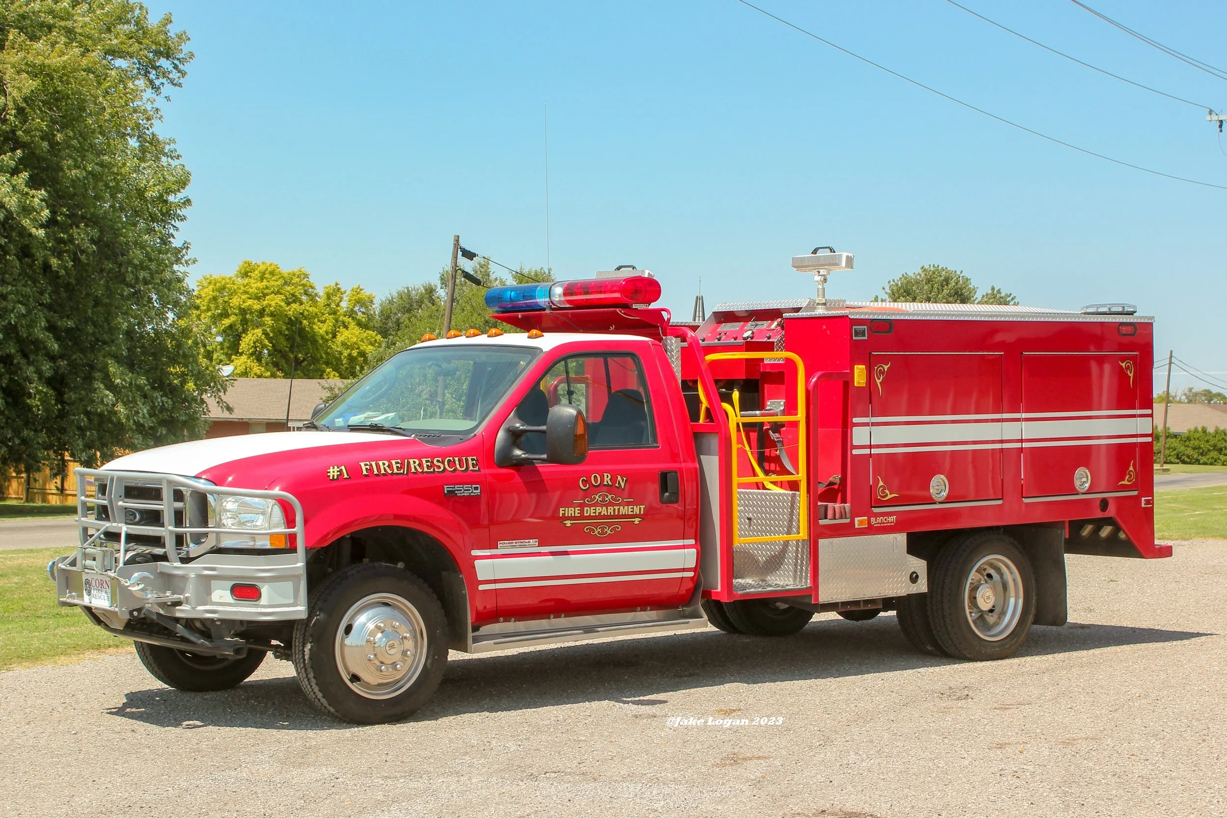 Rescue 1 - 2002 Ford F550/Blanchat - 150 Waterous/400 Tank - Diesel/Auto 