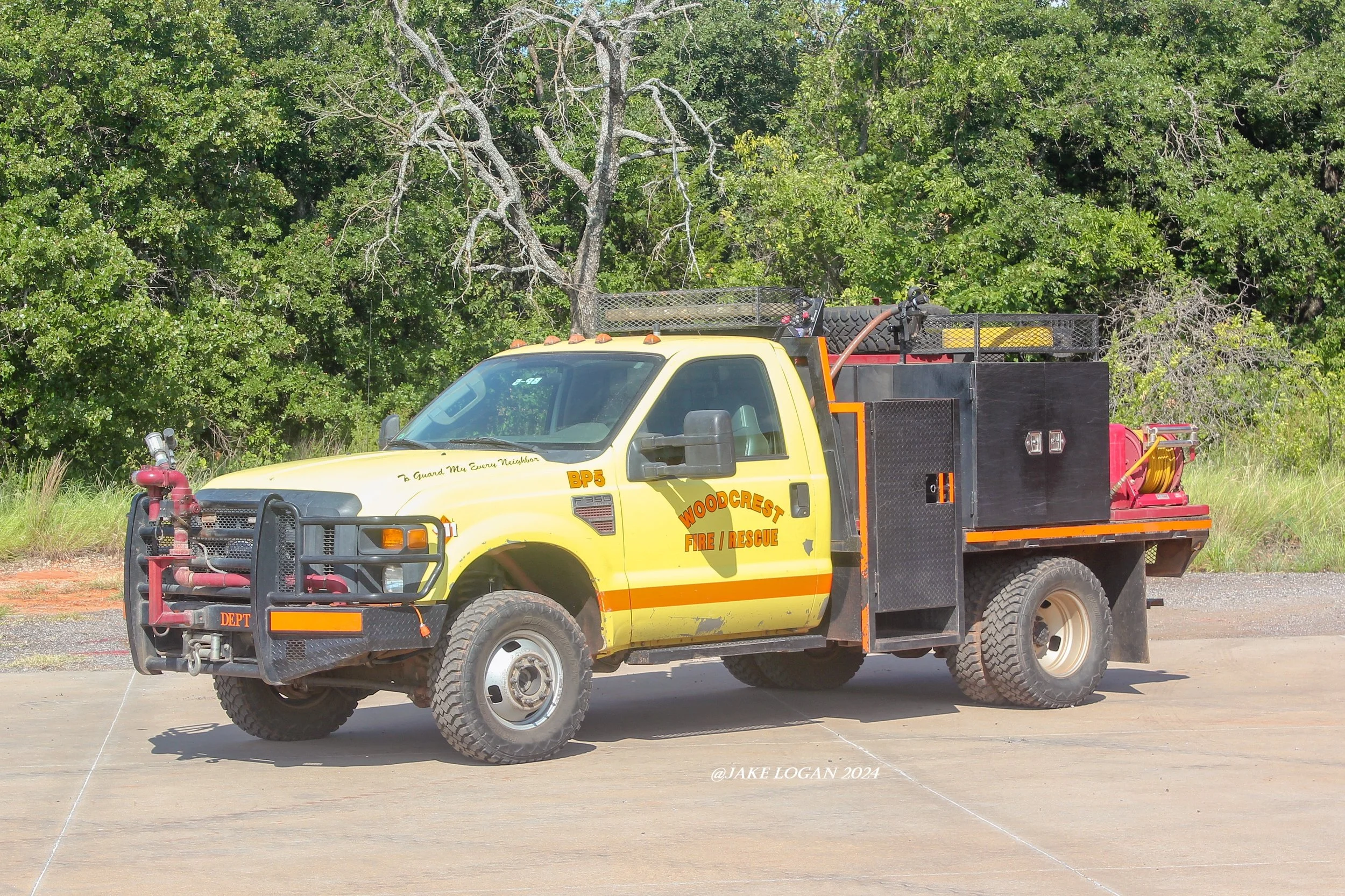Brush Pumper 5 - 2009 Ford F350/G&L/WFD - 200 Hale/300 Tank - Diesel/Auto
 
 
Brush Pumper 5 was bought new by the department and was built by both G&L and the WFD.