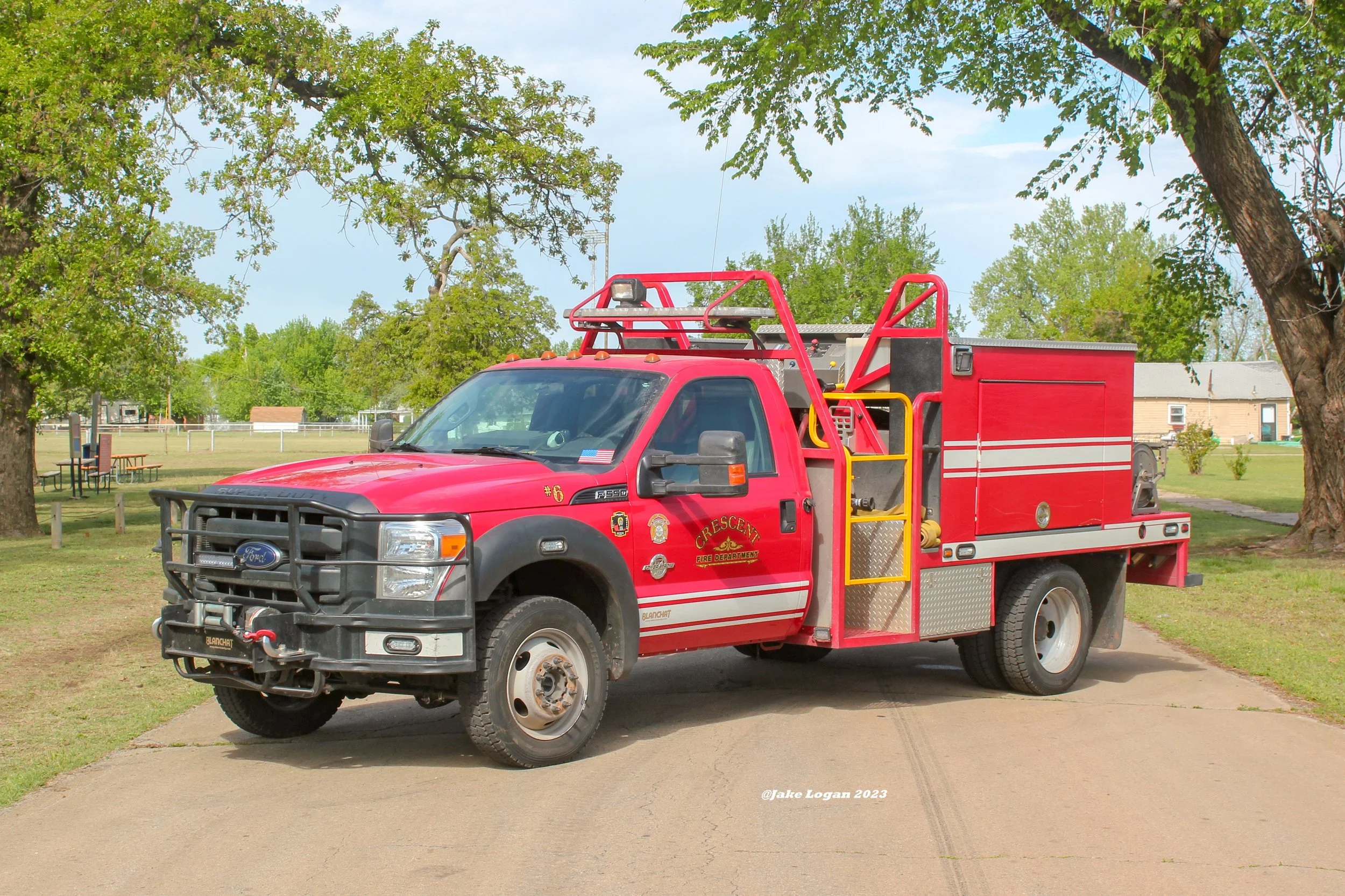 Brush 6 - 2014 Ford F550/Blanchat B-5 Chaparral - 250 Hale/500 - Diesel/Auto
 
 
Brush 6 is first out for all grass fires at the department.