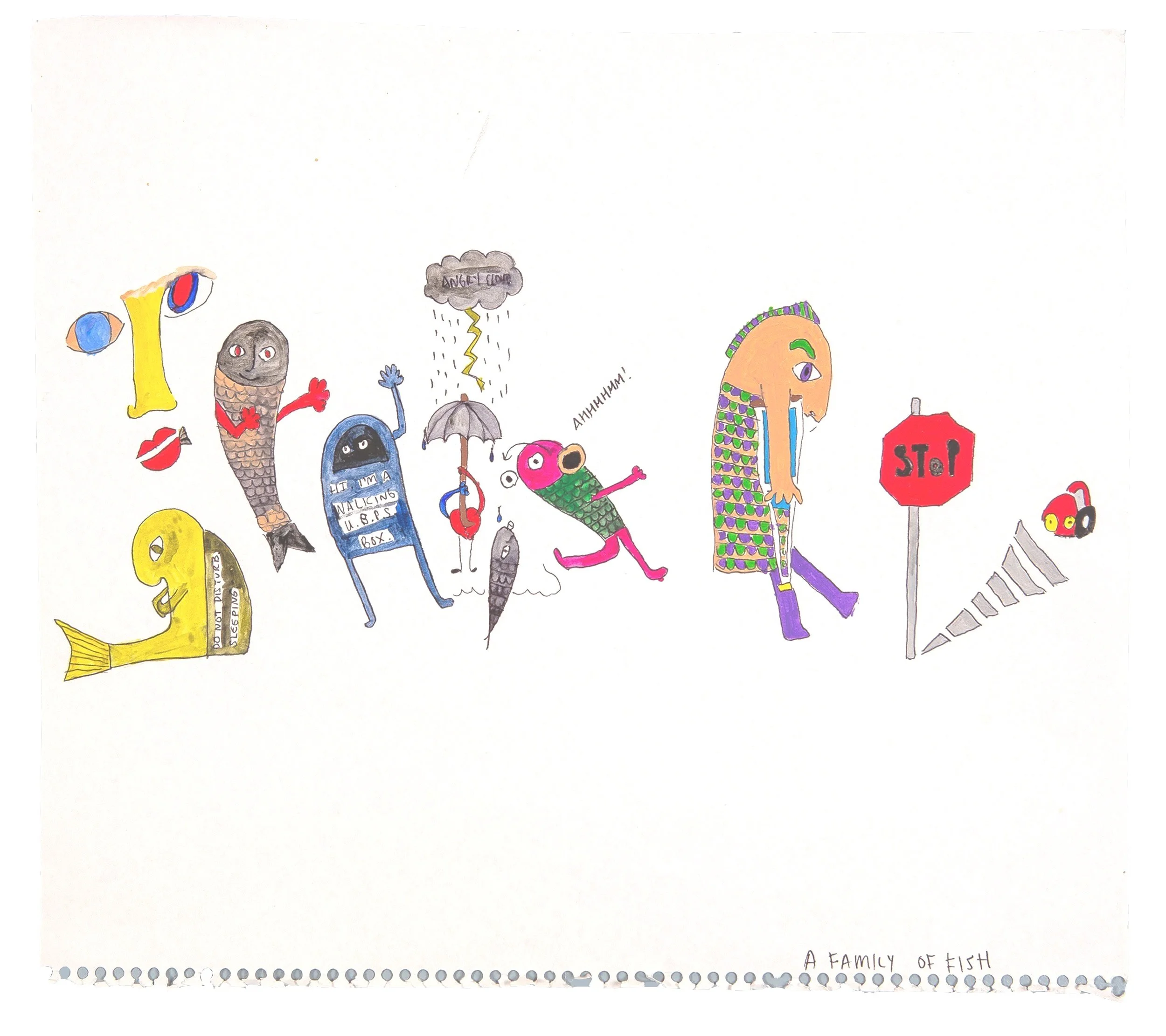 a family of fish (car accident), 2009