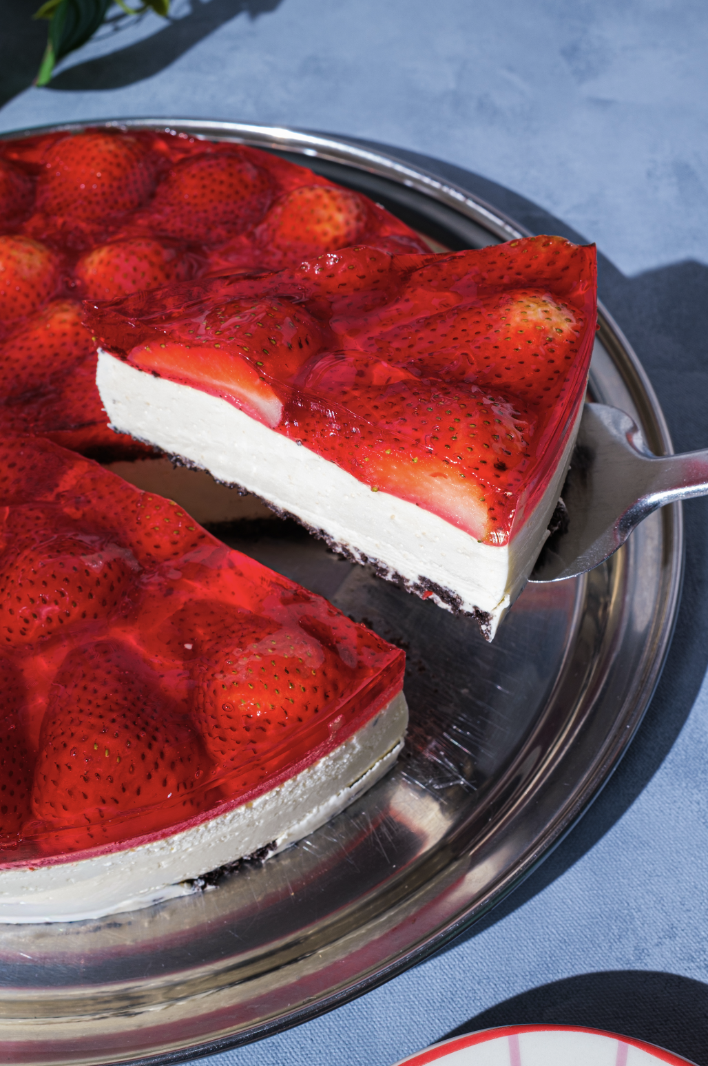 Cheesecake de Oreo con Fresas