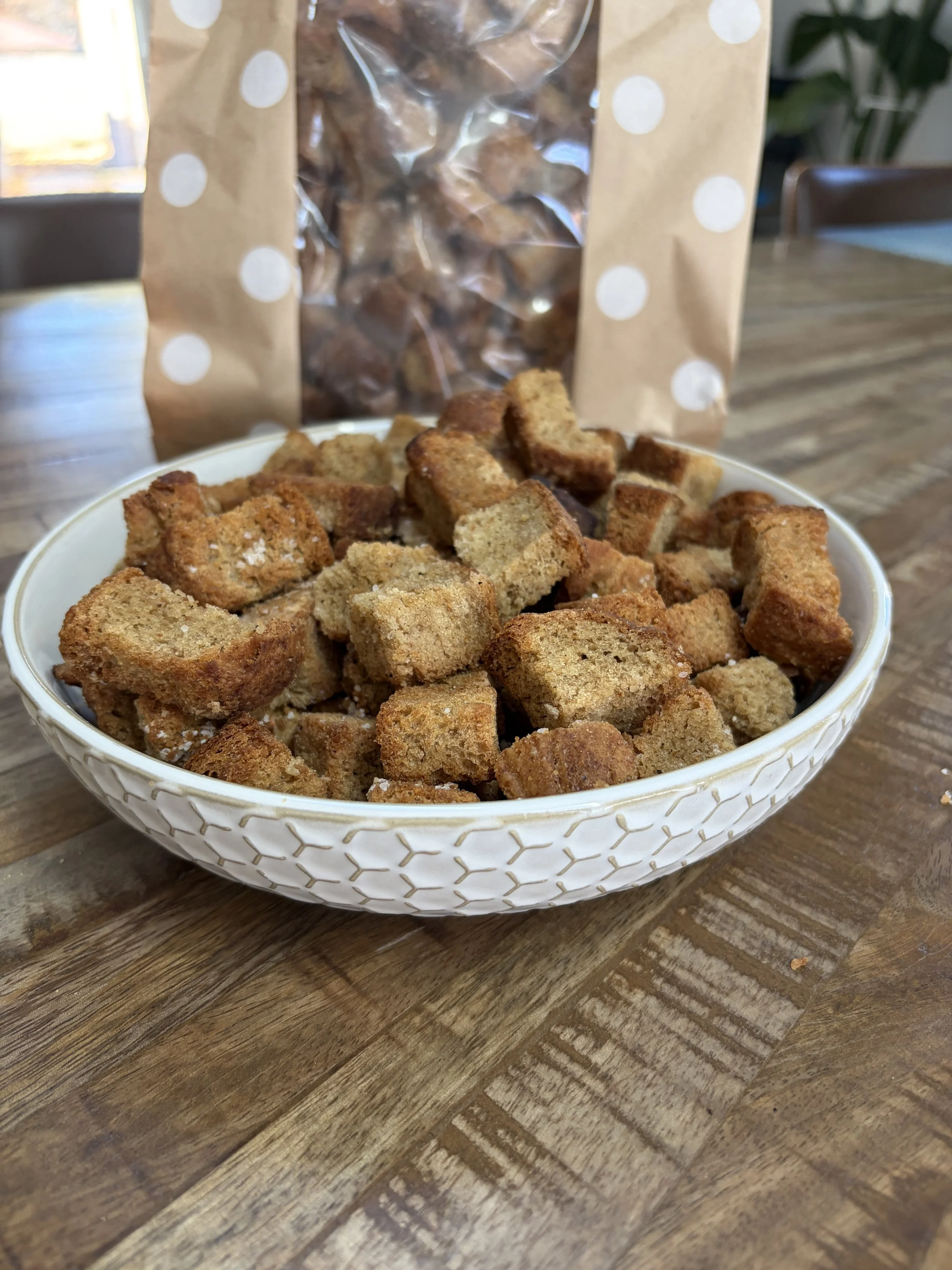 Sourdough Inspired AIR FRIED Croutons