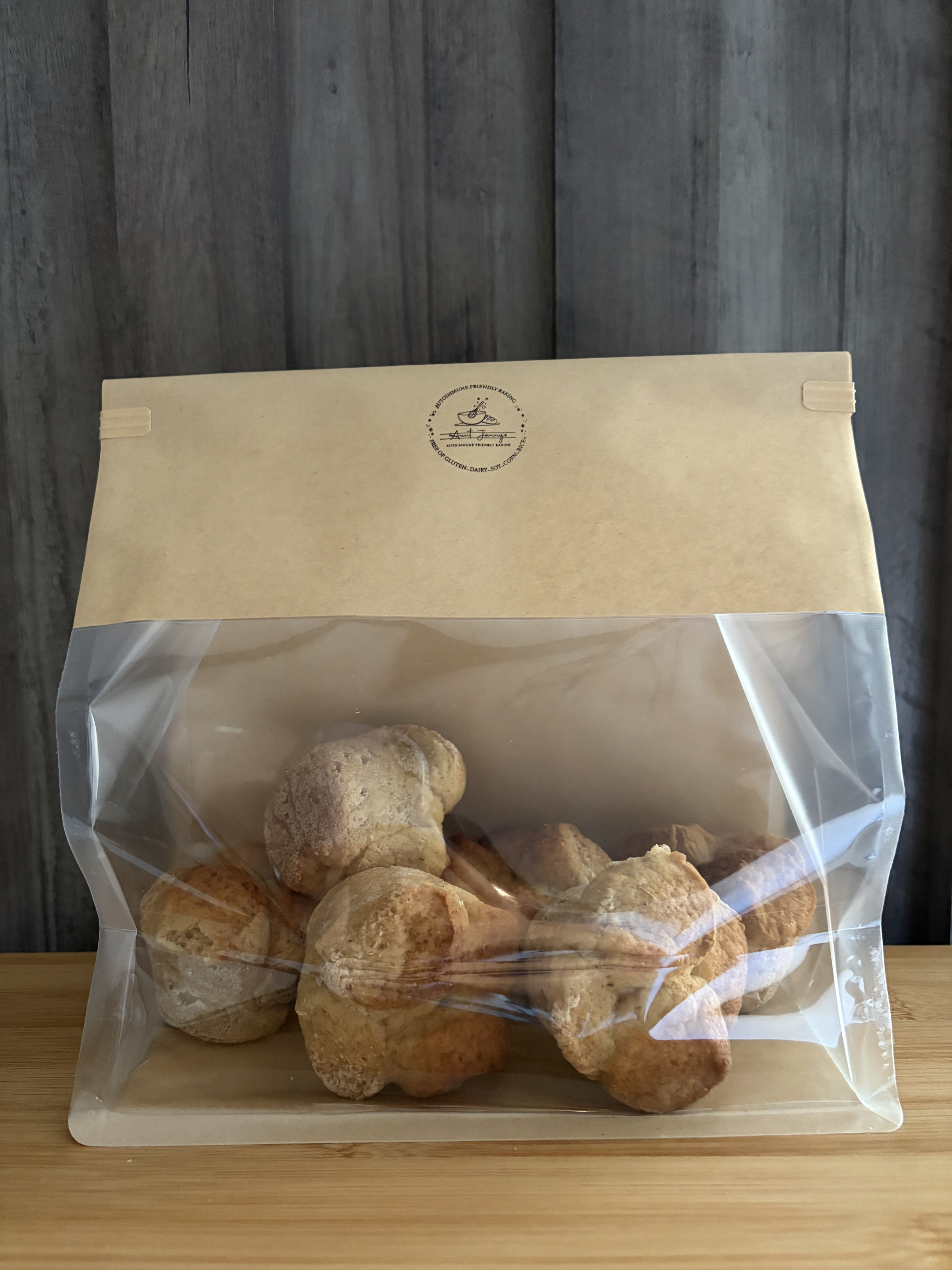 6 Pack Pull Apart Sourdough Inspired Bread Rolls - 6 rolls